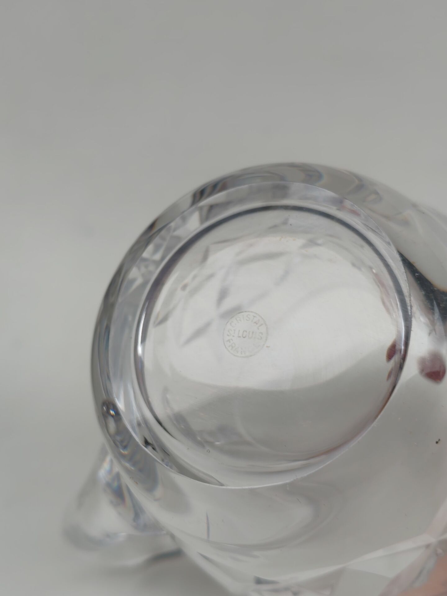 Crystal vase from Saint Louis, Adour model.