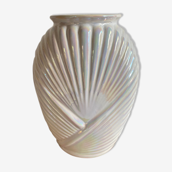 Vintage iridescent vase