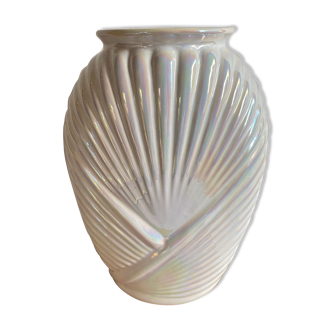 Vintage iridescent vase
