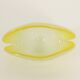 Bowl in the shape of a shell made of pulegoso Murano glass, Italy, 1960s.