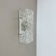 cubic Hollywood Regency Ice Glass Wall Light Made by Kalmar Lights, 1960s