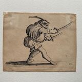 Jacques Callot, Les Gobbi number 11 and 17, engravings, XVIIth century