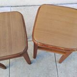 Pair of vintage bistro stools made in Romania