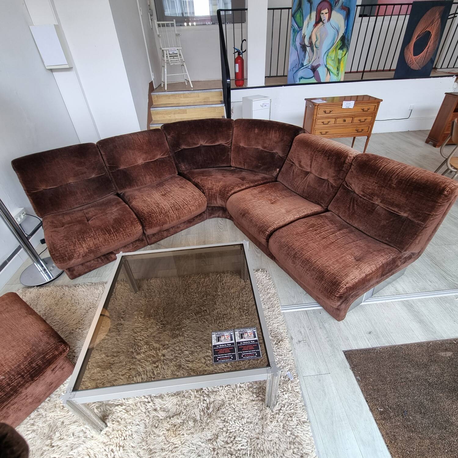 1970s Roche Bobois canapé style