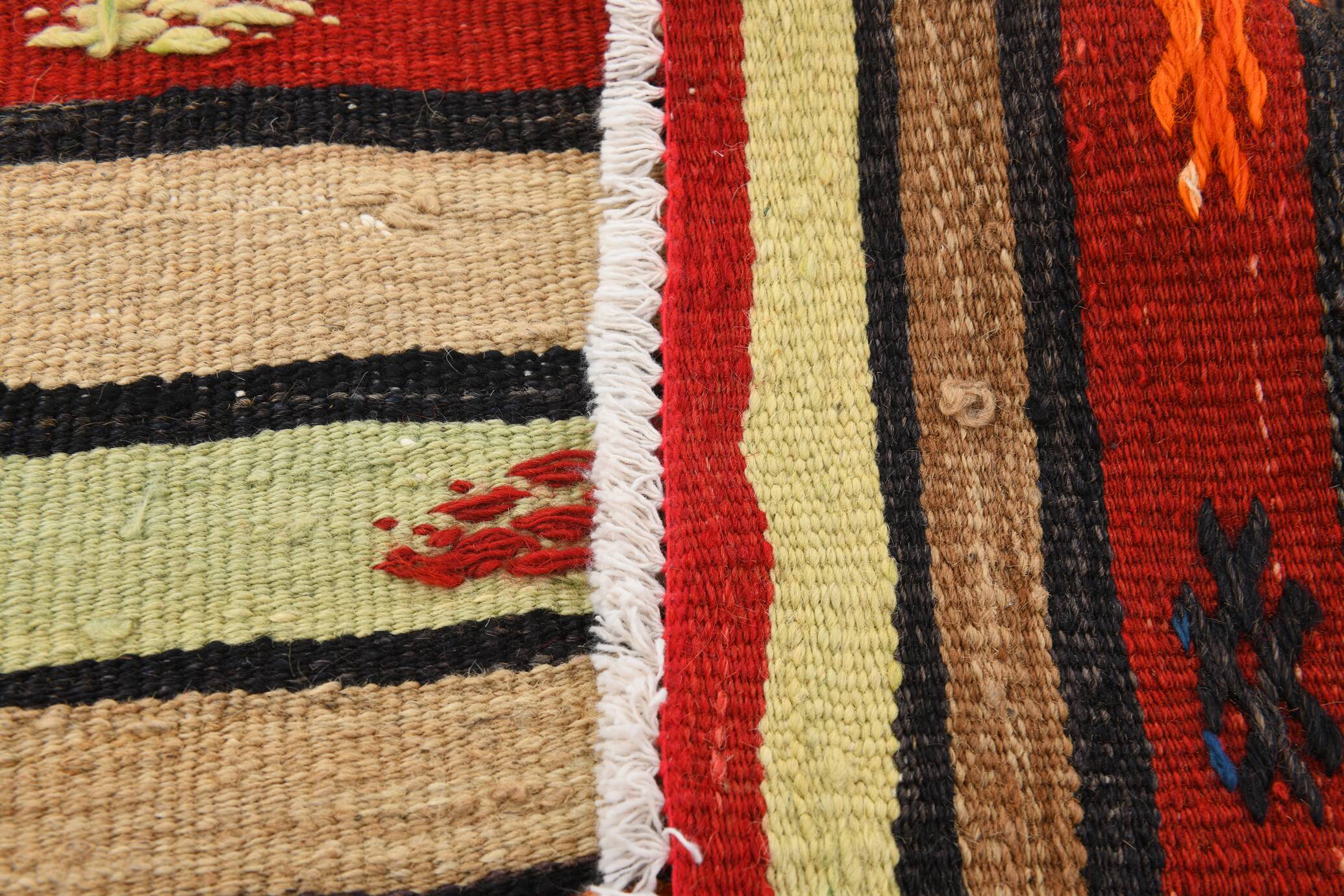 Shades Of Multicolor Turkish Kilim Rug, 142x231Cm