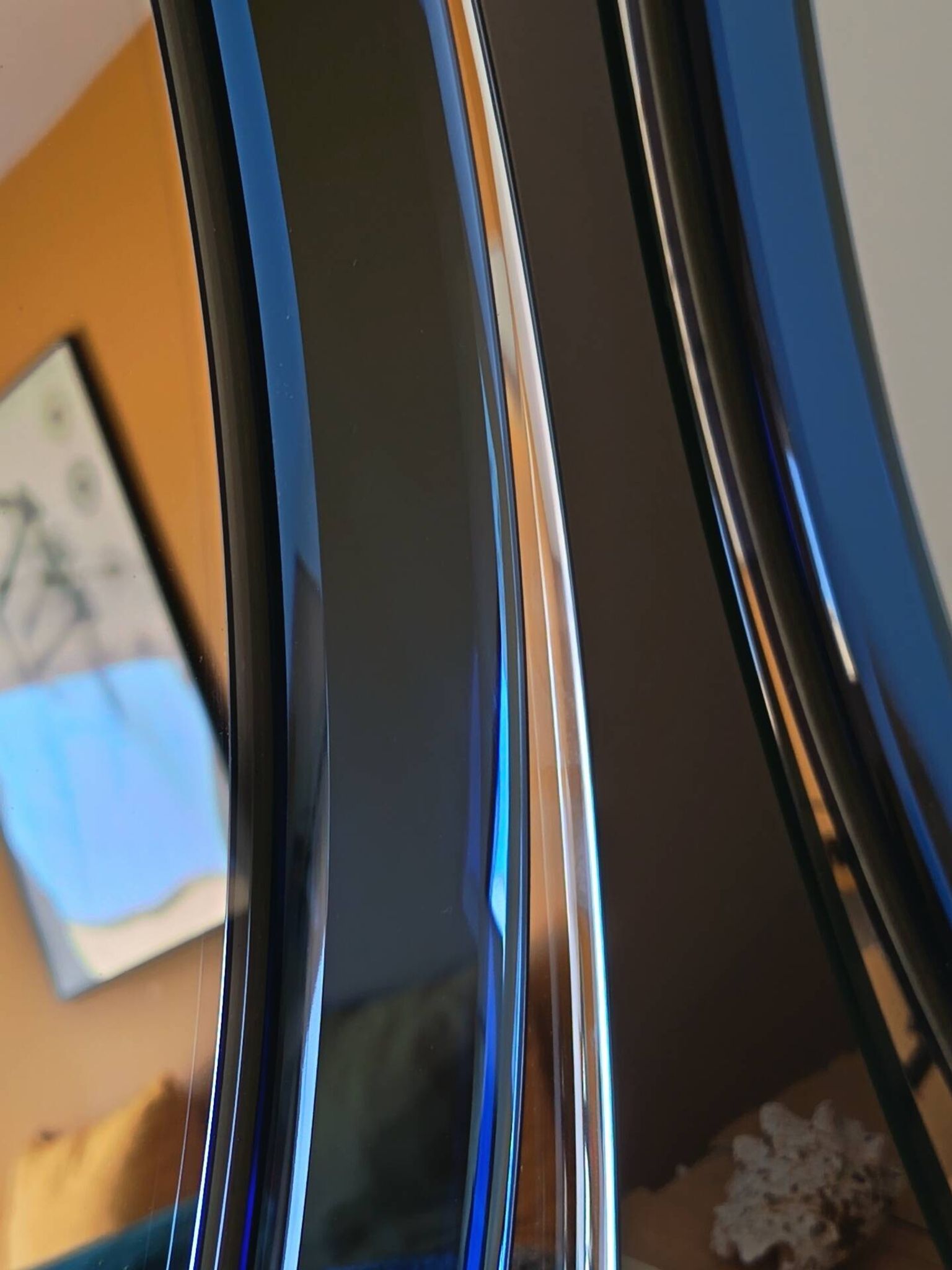 Pair of vintage italian mirrors from the 70s – attributed to cristal art