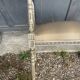 Small painted wooden bench