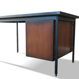 Office by Florence Knoll edited and signed Knoll circa 1950 black lacquered