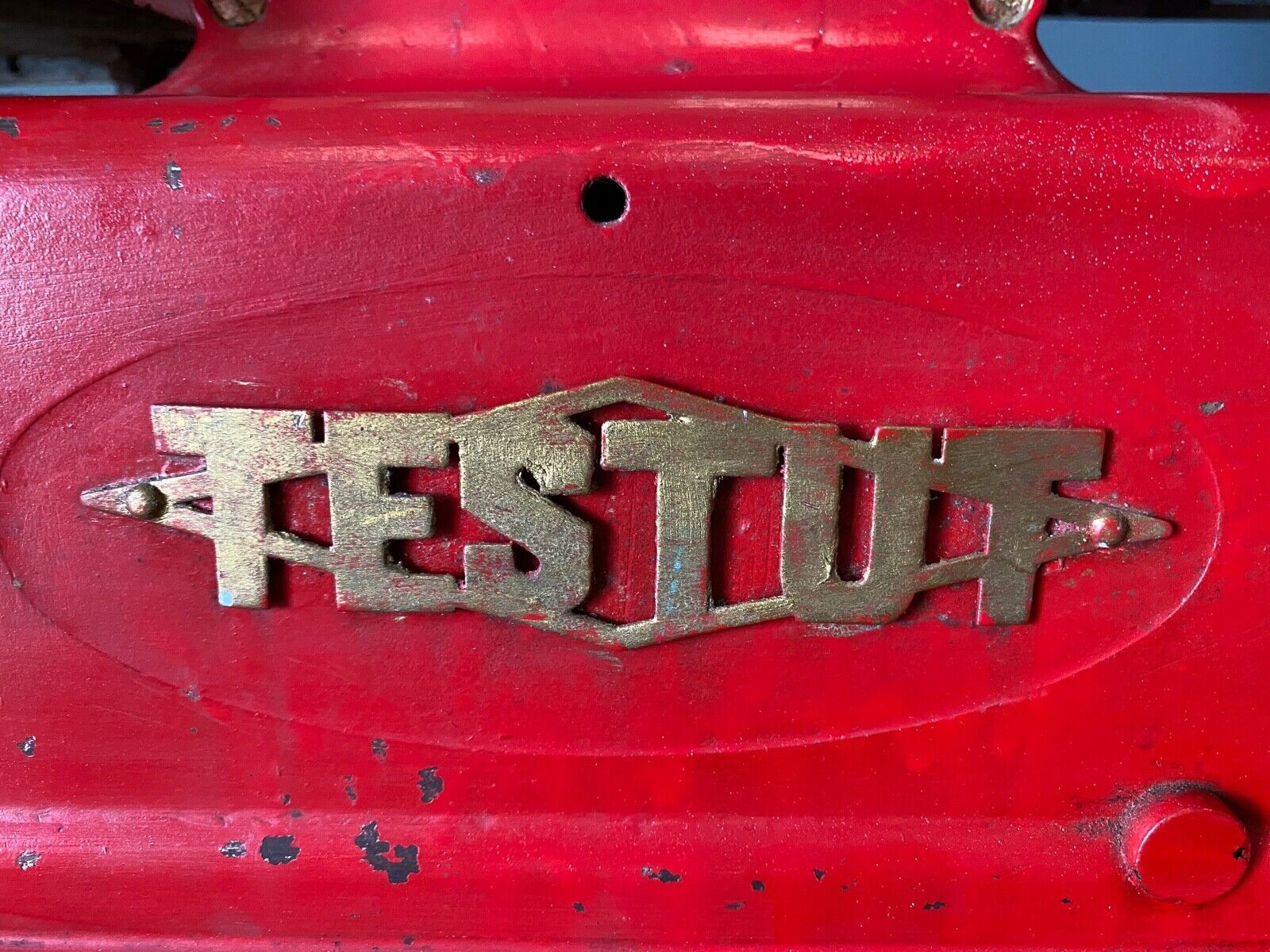 Cast iron testut scale for decoration or trade xxe
