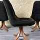 3x 60s 70s chair swivel chair dining chair mid century Danish modern design