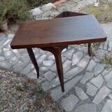 Folding wood dining table