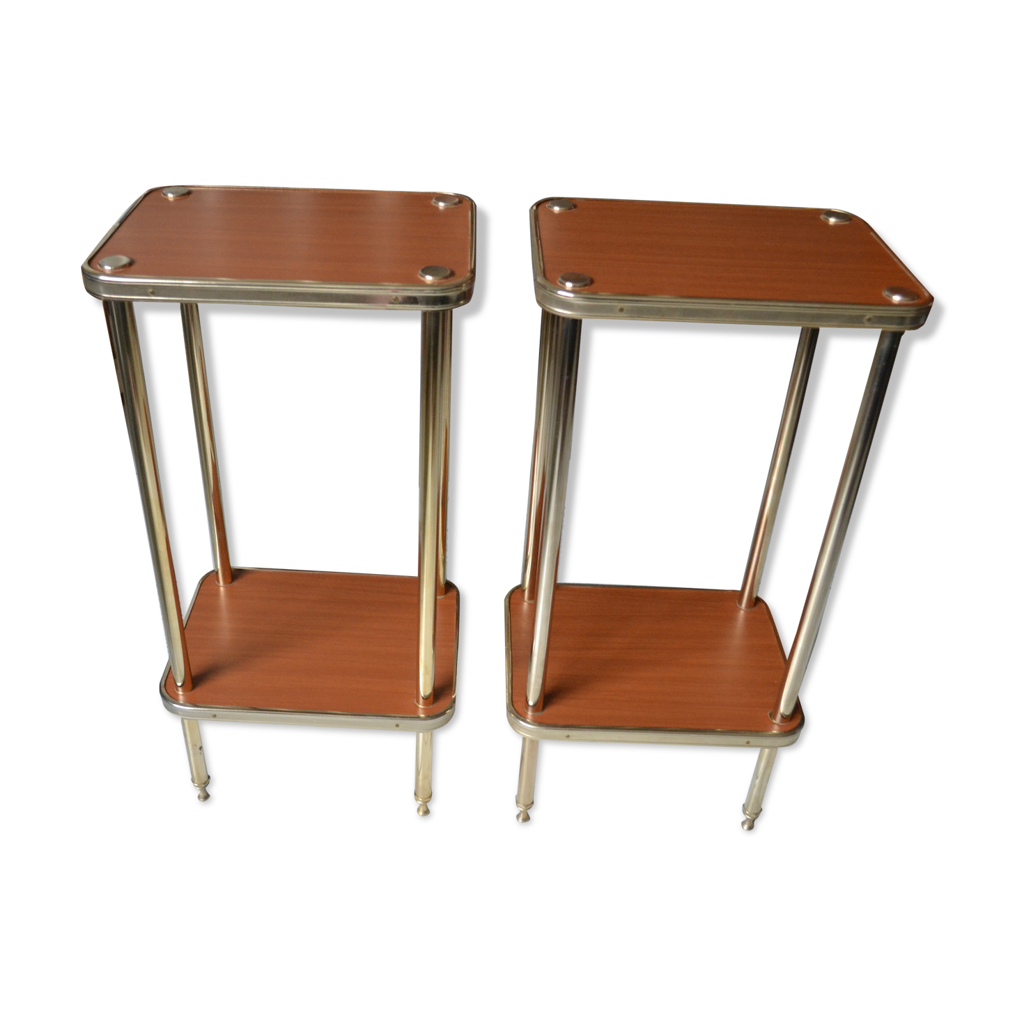 Pair of extra tables sofa tips Richard Creation 50s