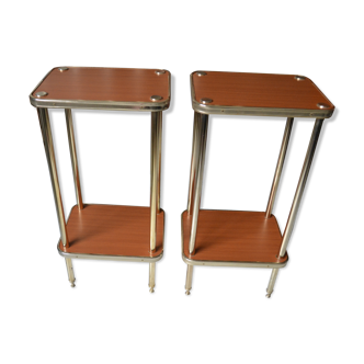 Pair of extra tables sofa tips Richard Creation 50s