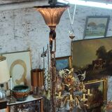 Chandelier with pendants 18 bulbs