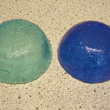 Two round ramekins