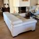 "Sillage" leather canapé/Rochebobois