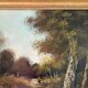 Balade en forêt, huile sur toile