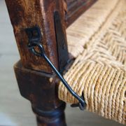 2 traditional Pida chairs, India, 1950s/60s