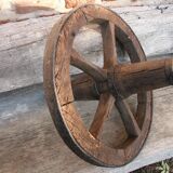 Old wheelbarrow wheel