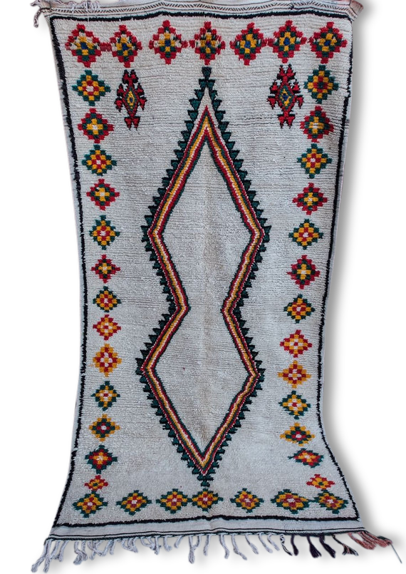 Azilal, 240 x 123 authentic hand made wool rug