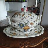 Hubert Bequet earthenware tureen signed