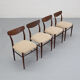 Set of 4 dining chairs by Lübke, 1960s
