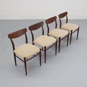 Set of 4 dining chairs by Lübke, 1960s