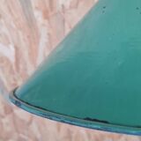 Vintage enameled sheet metal wall light