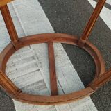 Gueridon ancien style louis xvi avec plateau marbre
