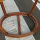 Old Louis XVI style pedestal table with marble top
