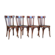 Set of 4 chairs bistro Fischel Wissembourg, 1930s