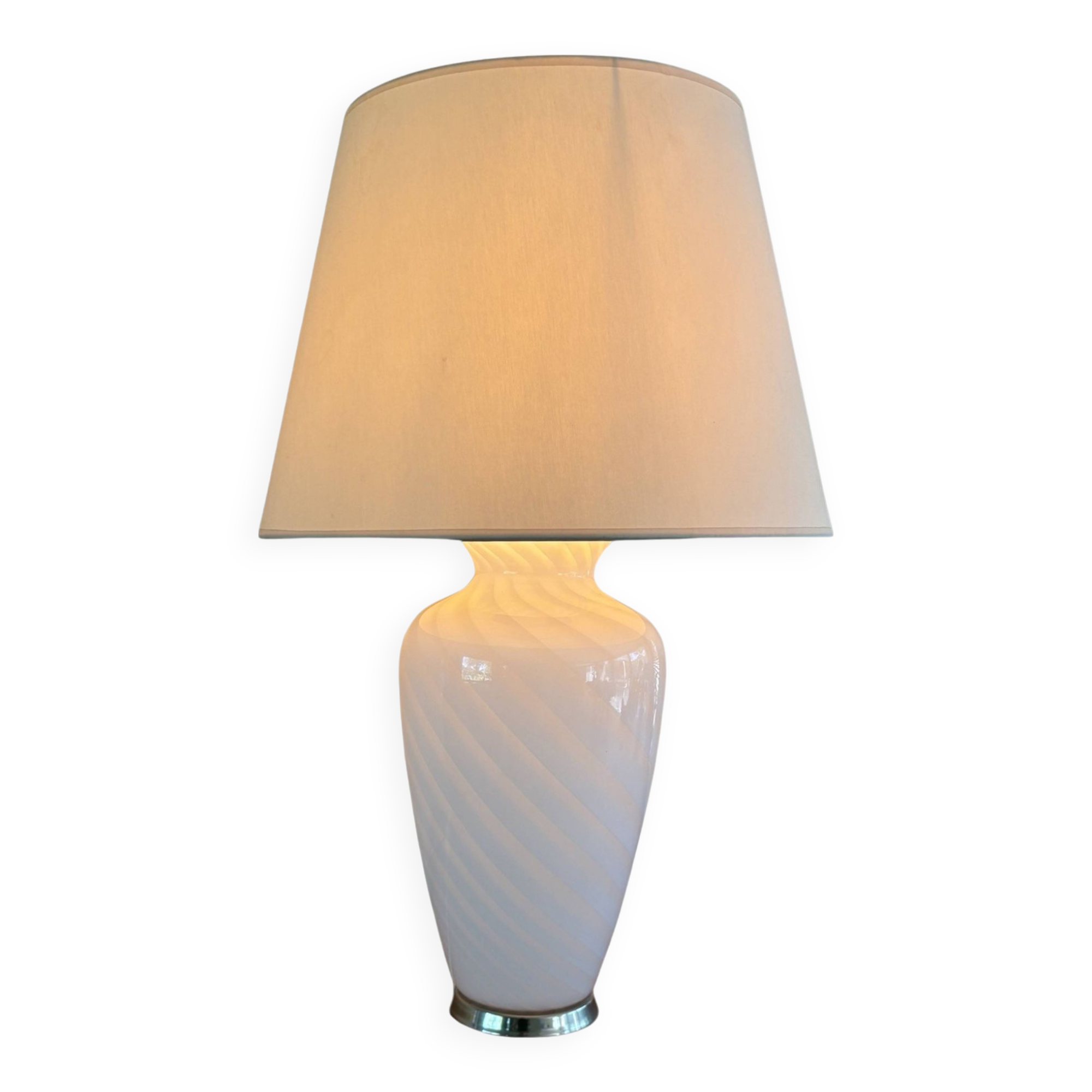 Vintage table lamp Murano glass design