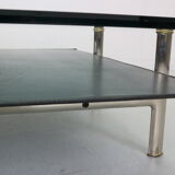 Table basse en verre et cuir 'Diesis'  par Antonio Citterio B&B Italia