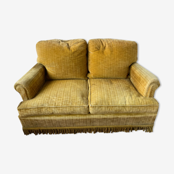 Vintage velvet sofa