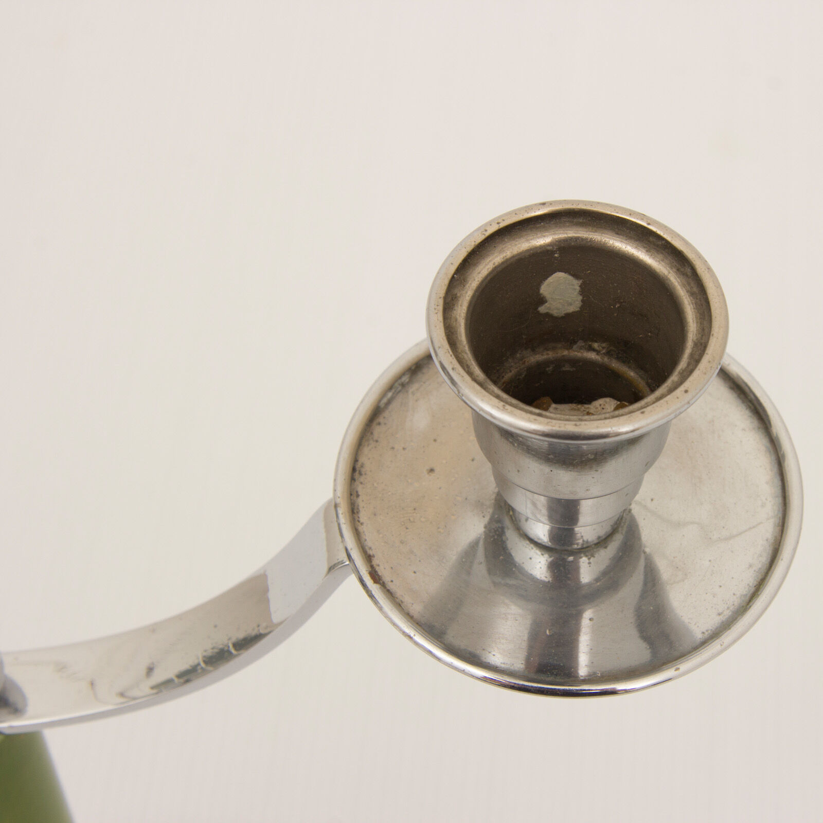 A pair of art deco candlesticks