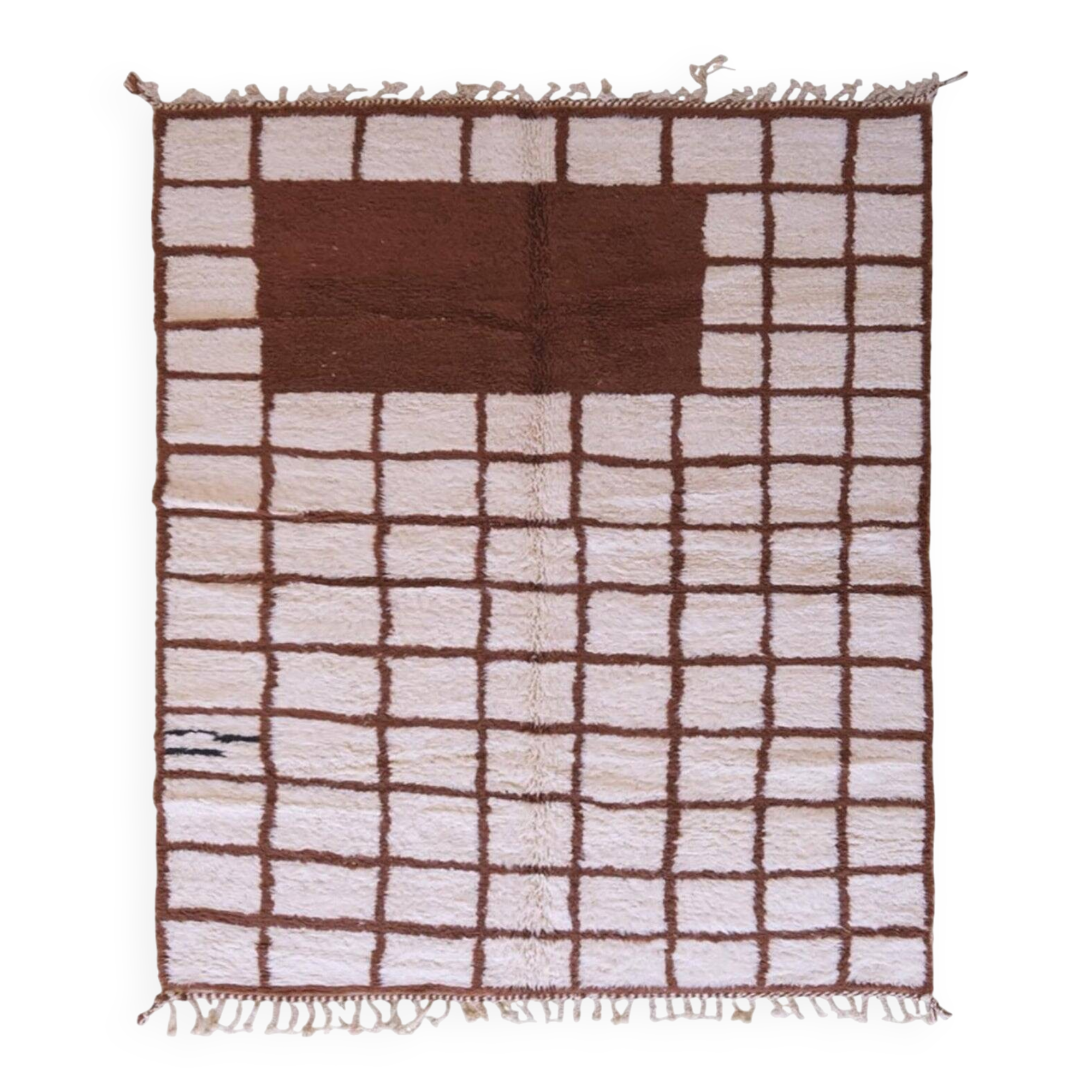 Tapis beni ouarin fait main traditionnelle taille 150 x 250 cm