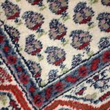 Tapis Vintage Seraband Indien en Laine, Années 1970, Élégance Artisanale