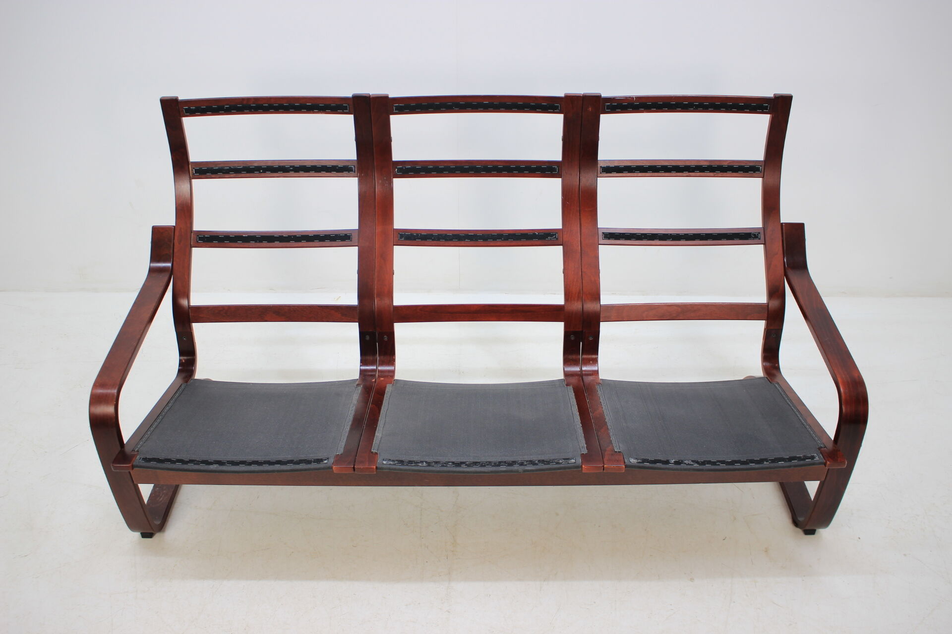 1980s Bentwood Three Seater Sofa, Ton Czechoslovakia