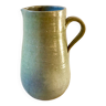 pichet en grès bleu poterie artisanale années 70