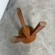Tripod stool elm