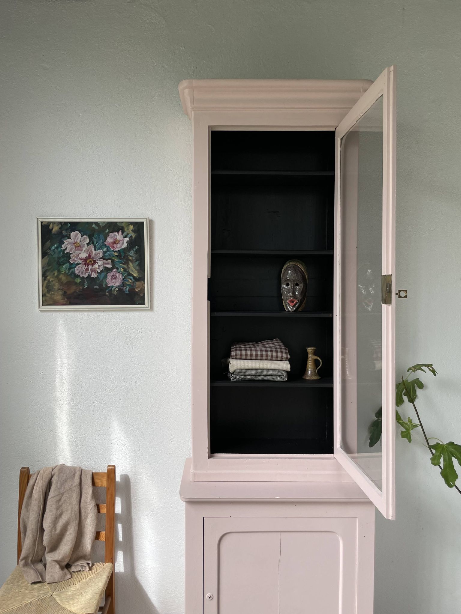 Toile huile sur bois fleurs