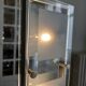 chrome and glass table lamp