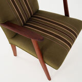 Armchair, teak construction, Scandinavian design of the 70s