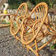 Vintage set for children in rattan