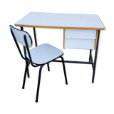 Bureau enfant année 60 70 et sa chaise