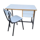 Bureau enfant année 60 70 et sa chaise