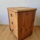 Vintage wooden bedside table.
