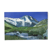Peinture paysage de montagne