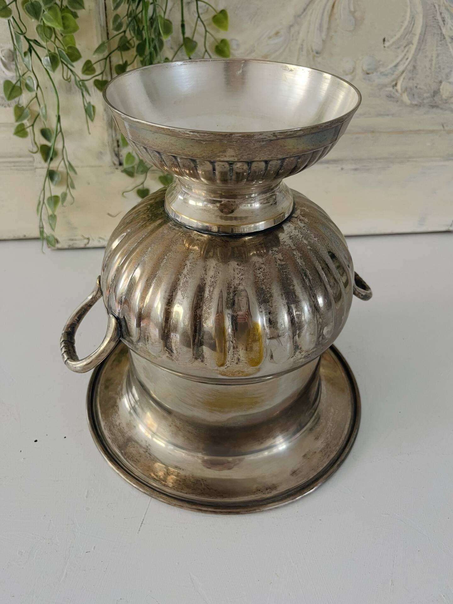 Champagne bucket Silver Plated Medici with Handles,