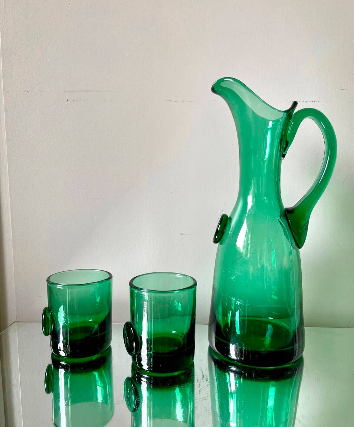 Lot of 5 Holmegaard vintage designed By Jacob E Ban